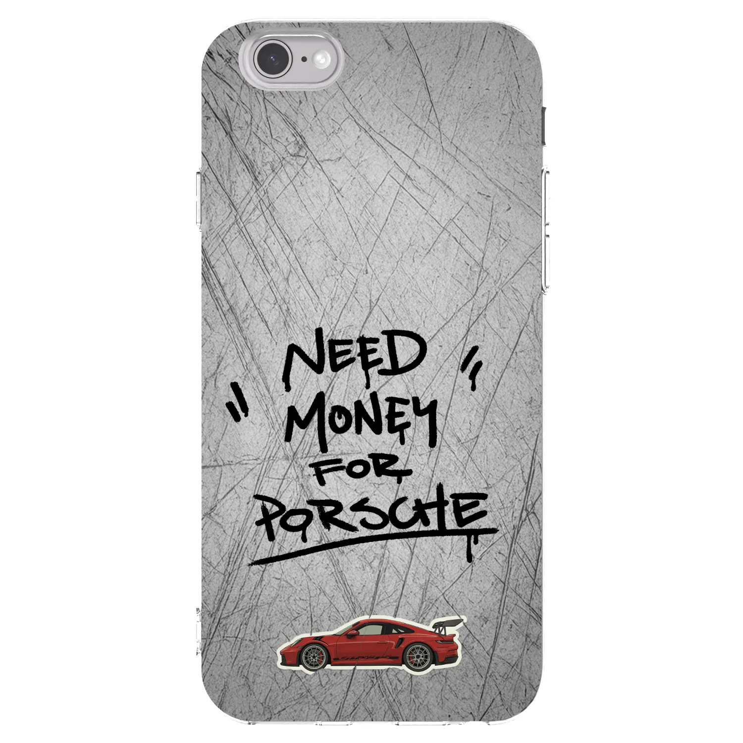 Picasee silikonska prozirna maskica za Apple iPhone 6/6S - Grey Drift