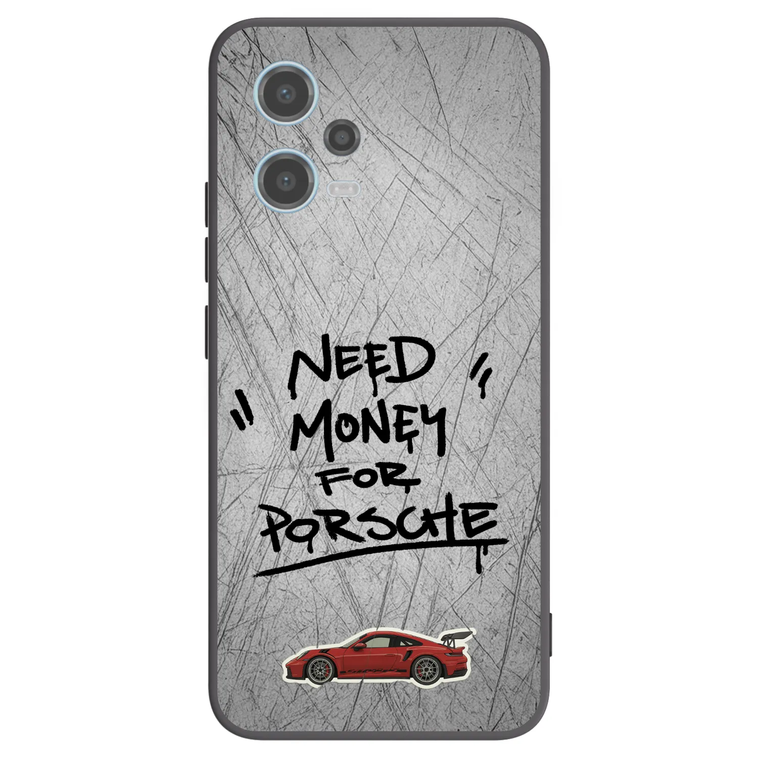 Picasee crna silikonska maskica za Xiaomi Redmi Note 12 5G - Grey Drift