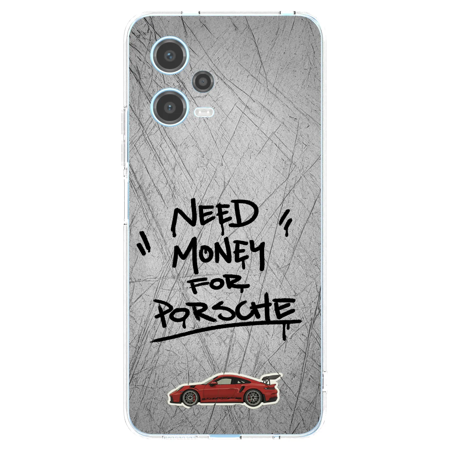 Picasee silikonska prozirna maskica za Xiaomi Redmi Note 12 5G - Grey Drift