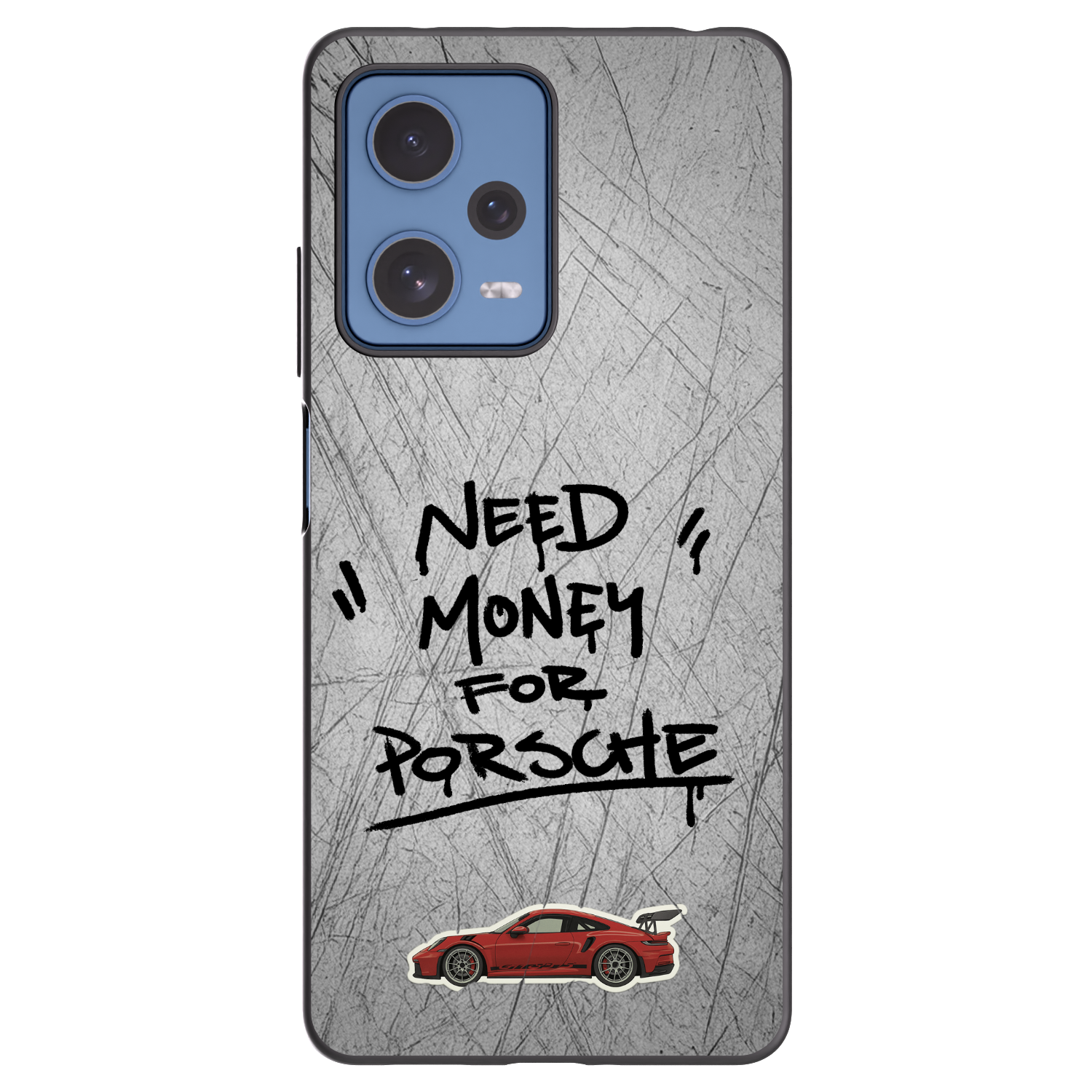 Picasee crna silikonska maskica za Xiaomi Redmi Note 12 Pro 5G - Grey Drift