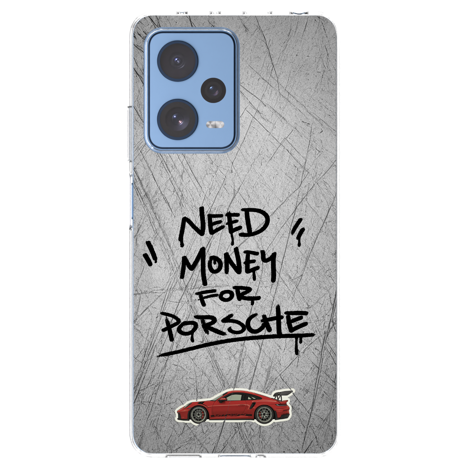 Picasee silikonska prozirna maskica za Xiaomi Redmi Note 12 Pro 5G - Grey Drift