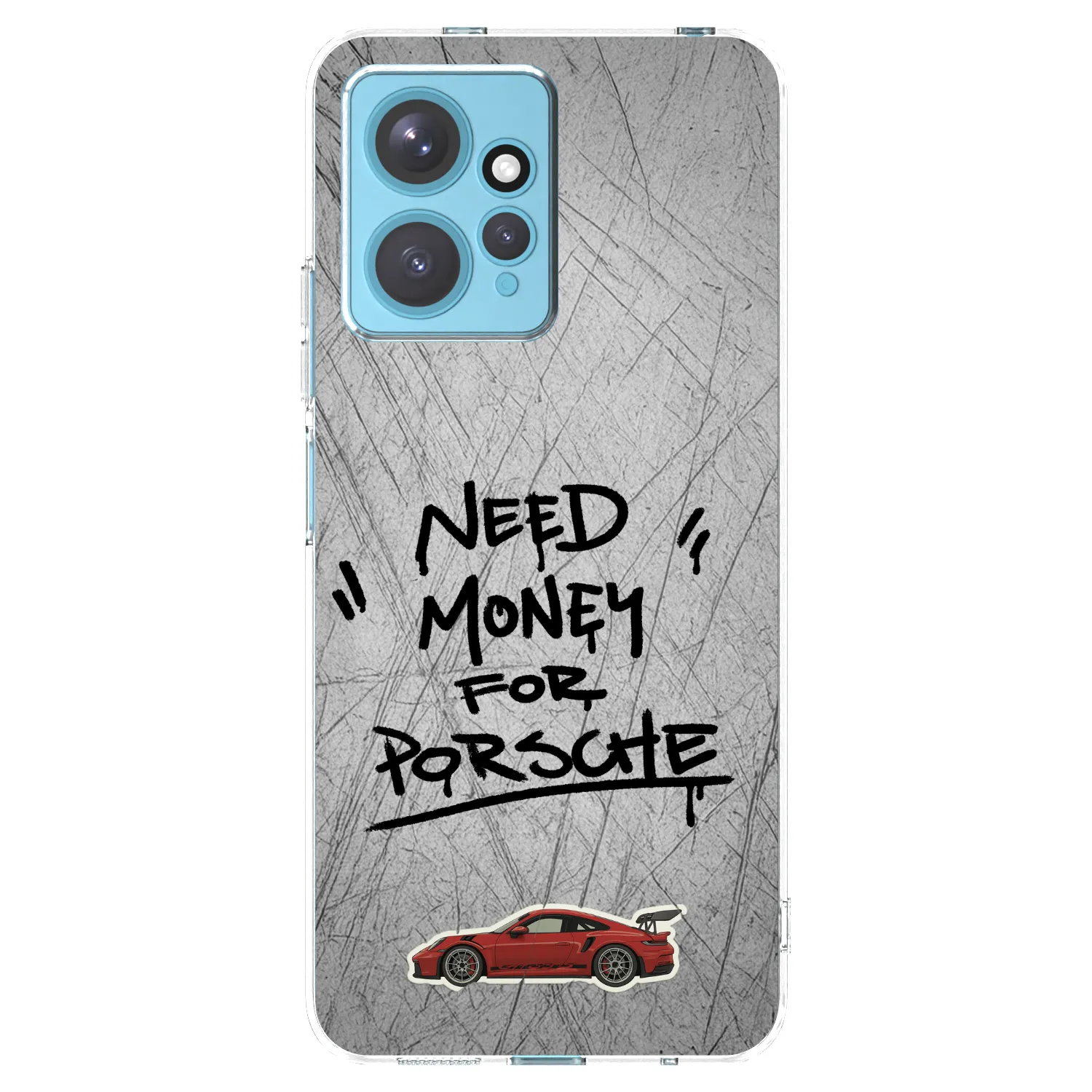Picasee silikonska prozirna maskica za Xiaomi Redmi Note 12 4G - Grey Drift