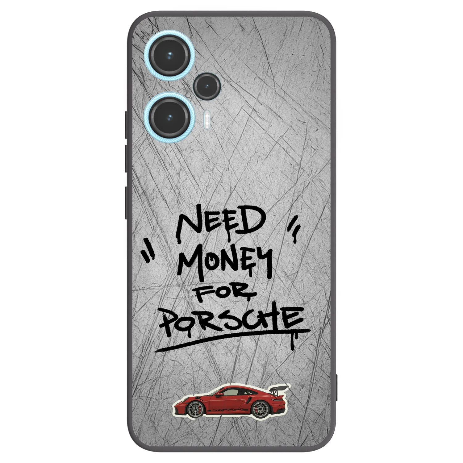 Picasee crna silikonska maskica za Xiaomi Poco F5 - Grey Drift