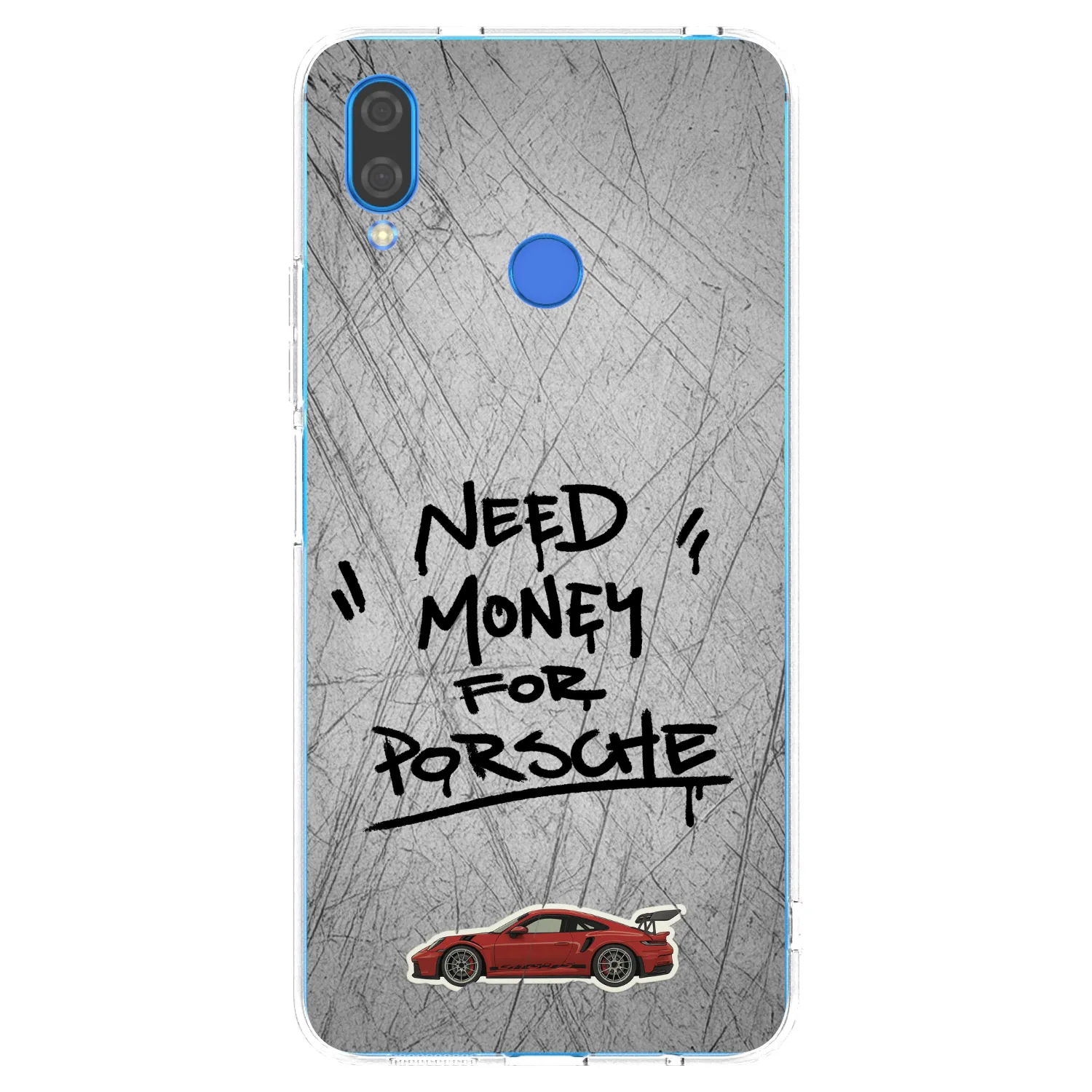 Picasee silikonska prozirna maskica za Huawei Nova 3 - Grey Drift