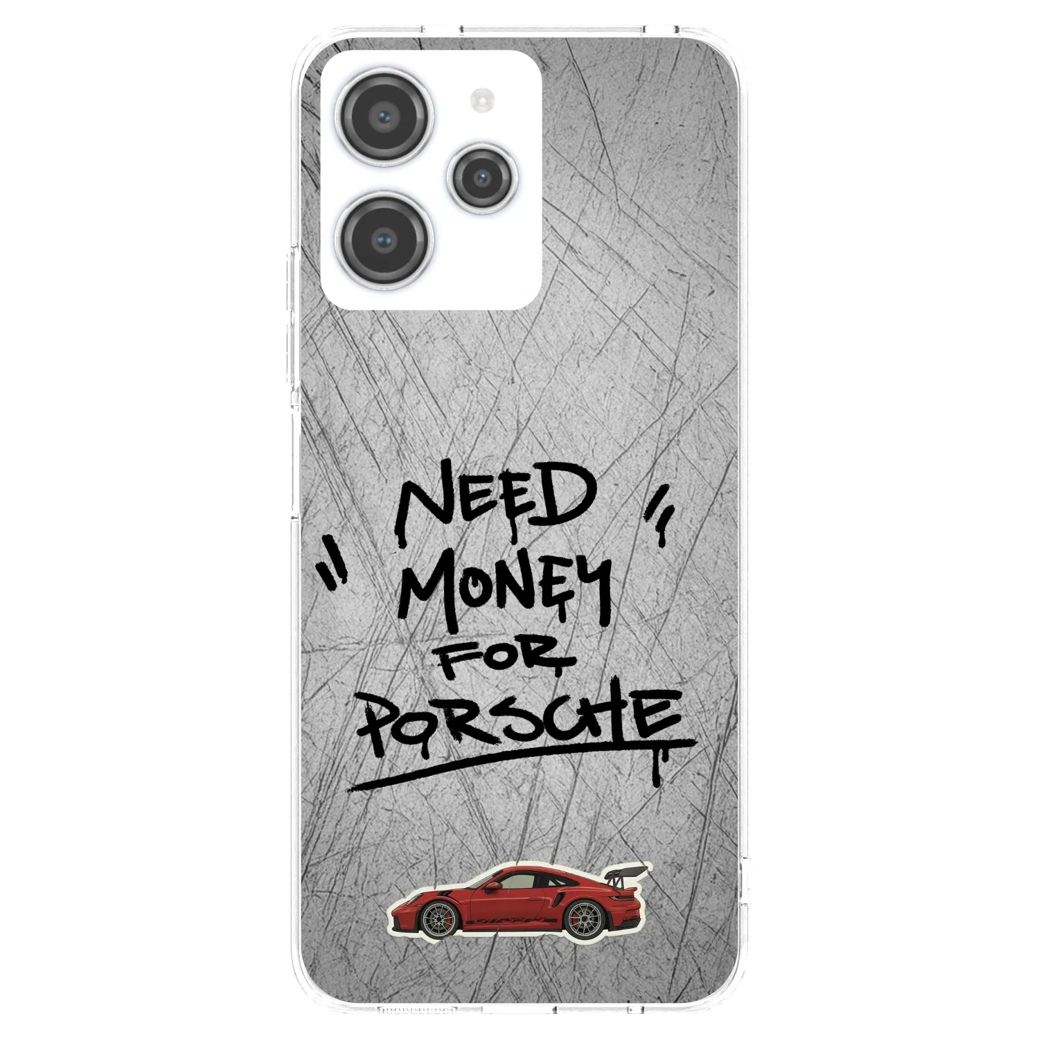 Picasee silikonska prozirna maskica za Xiaomi Redmi 12 4G - Grey Drift