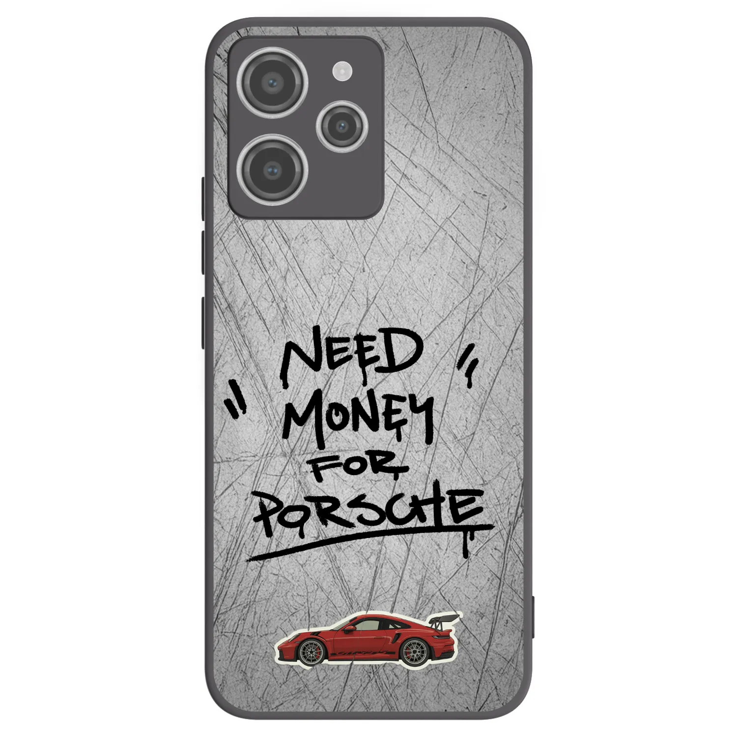 Picasee crna silikonska maskica za Xiaomi Redmi 12 4G - Grey Drift