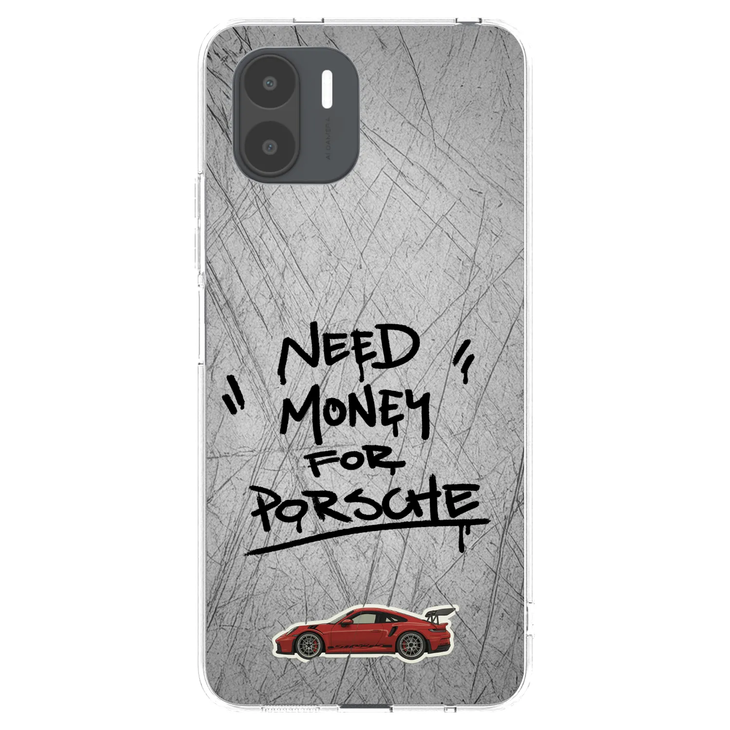 Picasee silikonska prozirna maskica za Xiaomi Redmi A2 - Grey Drift