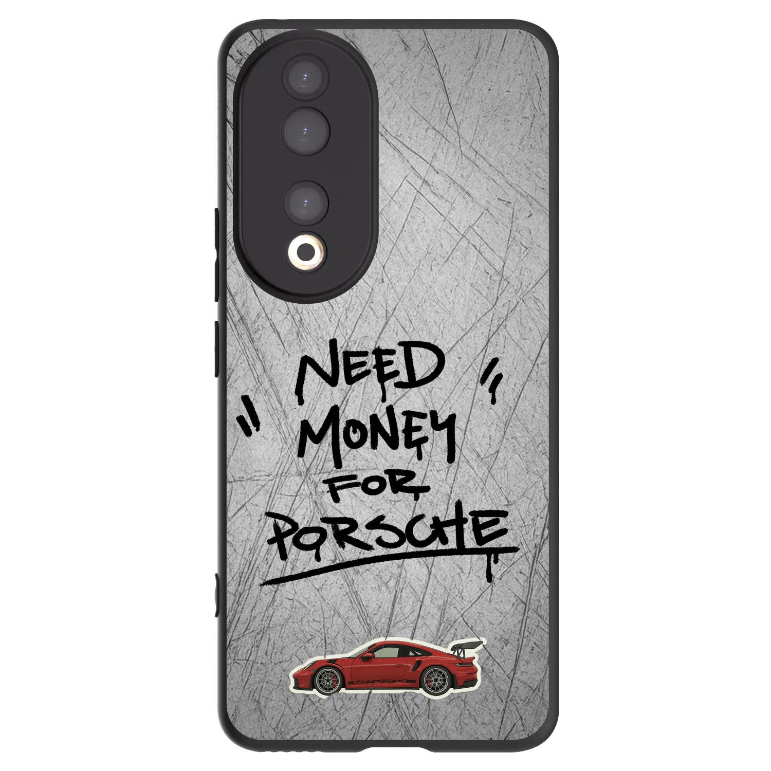 Picasee crna silikonska maskica za Honor 90 5G - Grey Drift