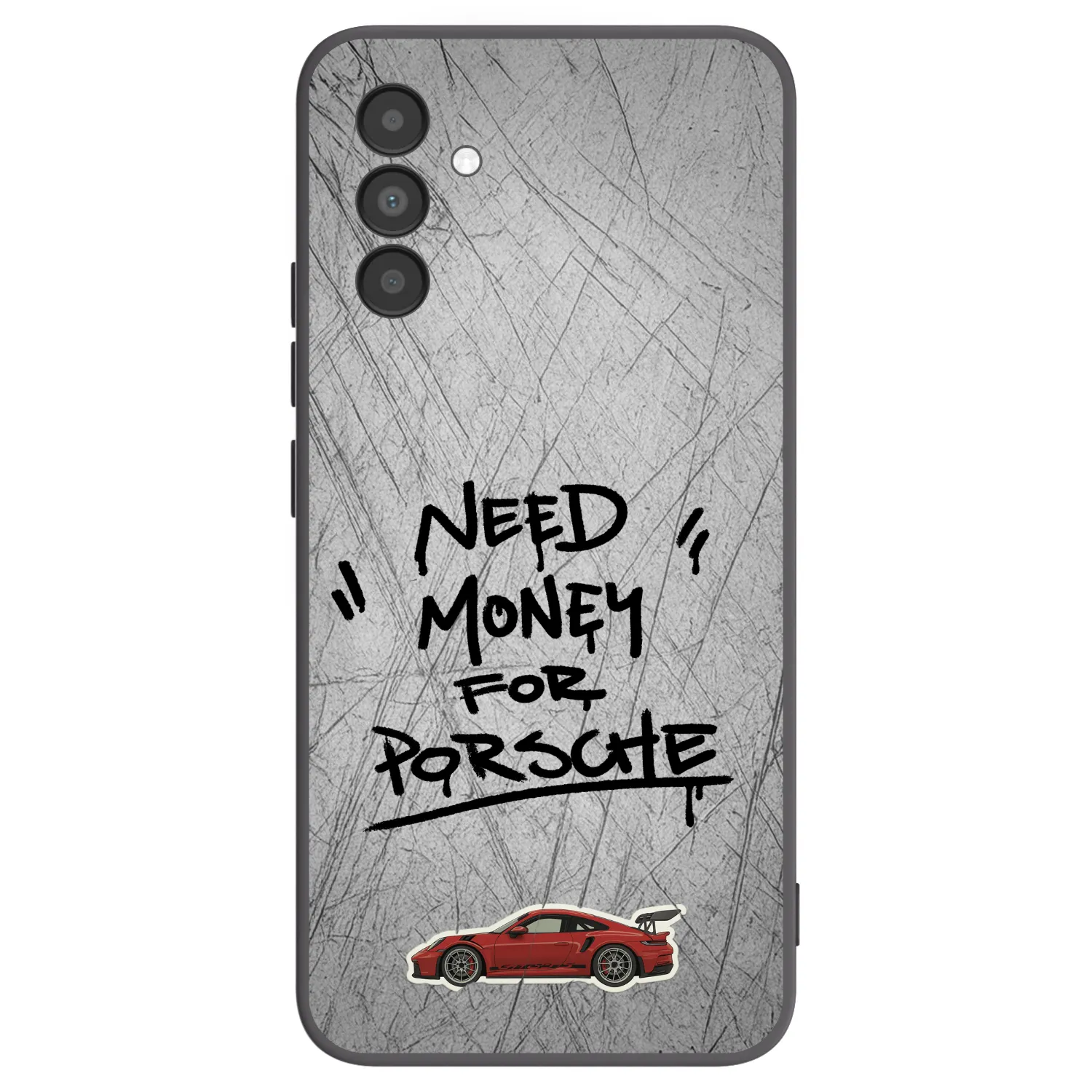 Picasee crna silikonska maskica za Samsung Galaxy A04s A047F - Grey Drift