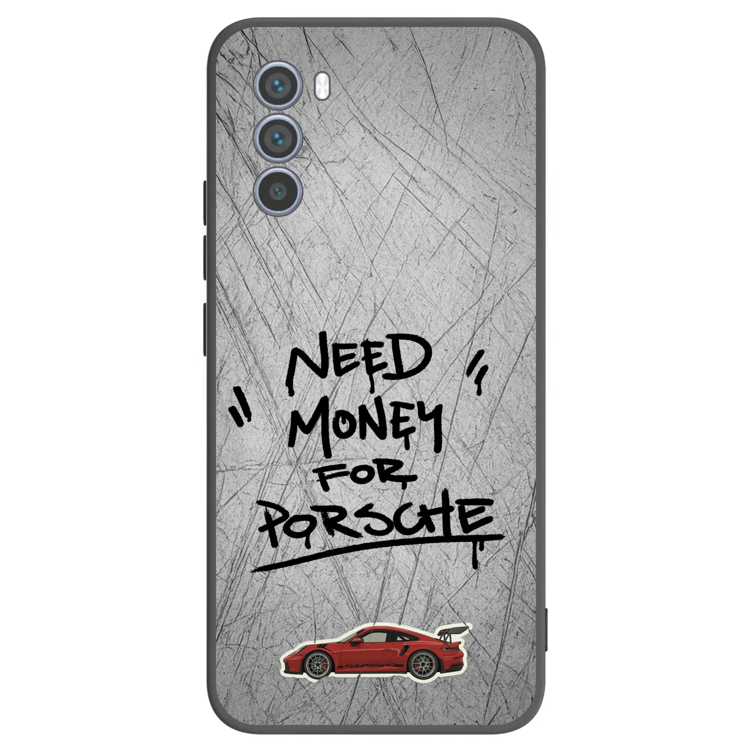 Picasee crna silikonska maskica za Motorola Moto G62 - Grey Drift