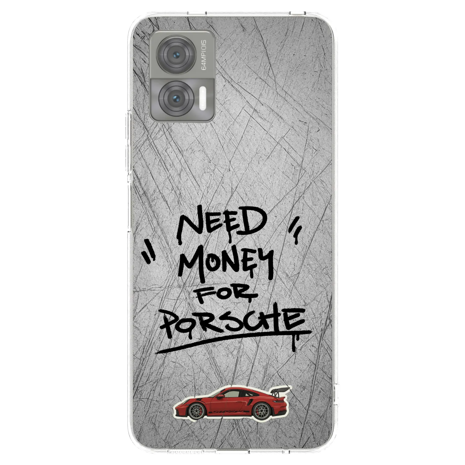Picasee silikonska prozirna maskica za Motorola Edge 30 Neo - Grey Drift