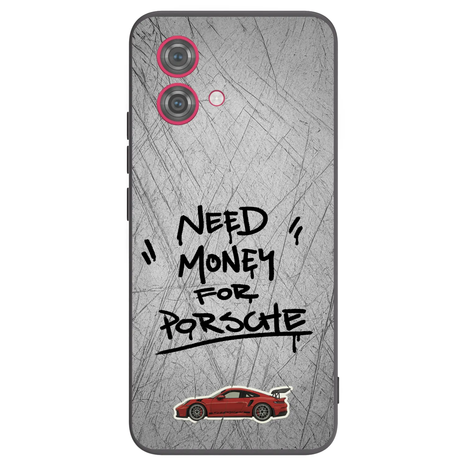 Picasee crna silikonska maskica za Motorola Moto G84 5G - Grey Drift
