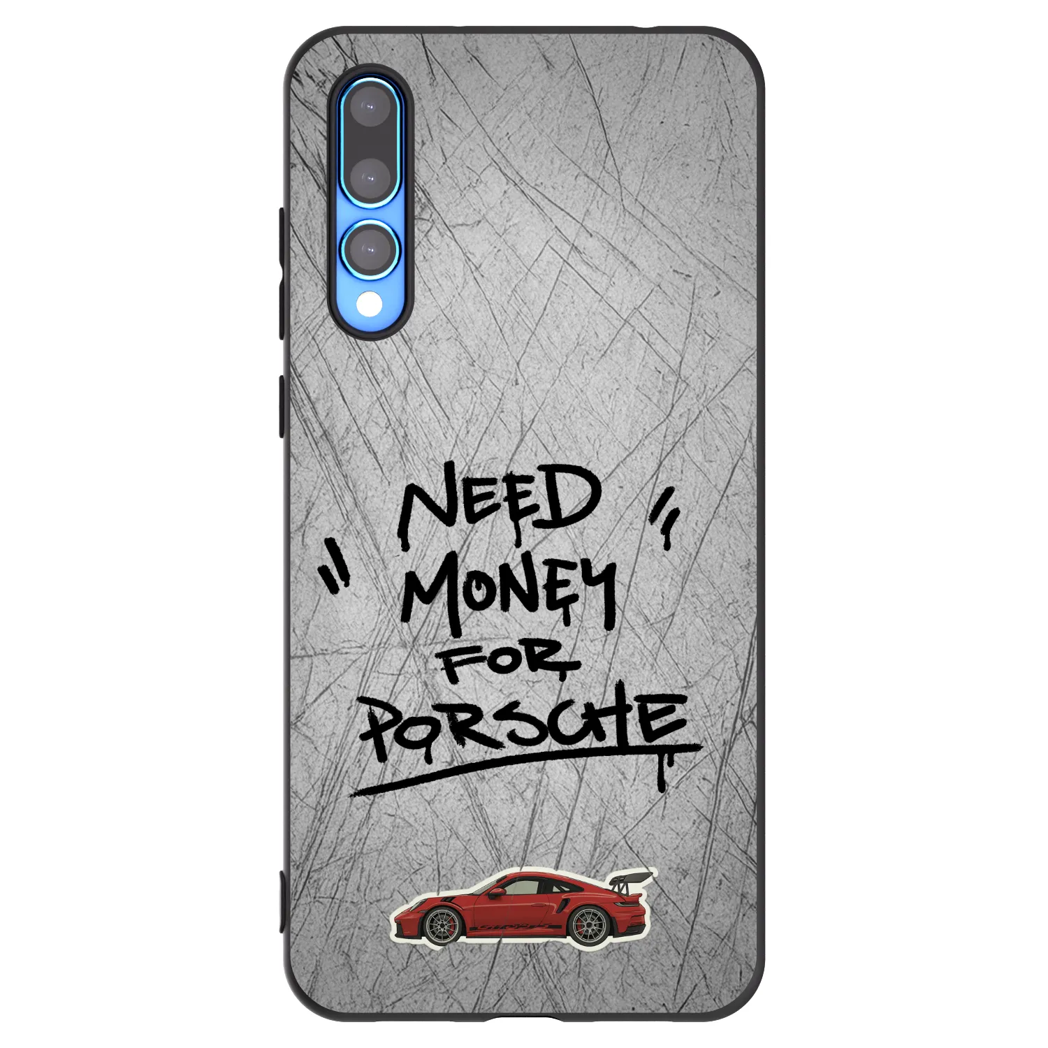 Picasee crna silikonska maskica za Huawei P20 Pro - Grey Drift