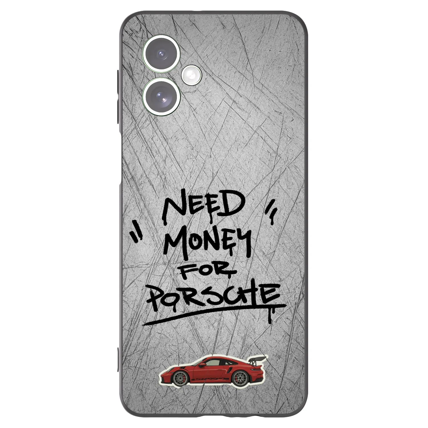 Picasee crna silikonska maskica za Motorola Moto G54 5G - Grey Drift