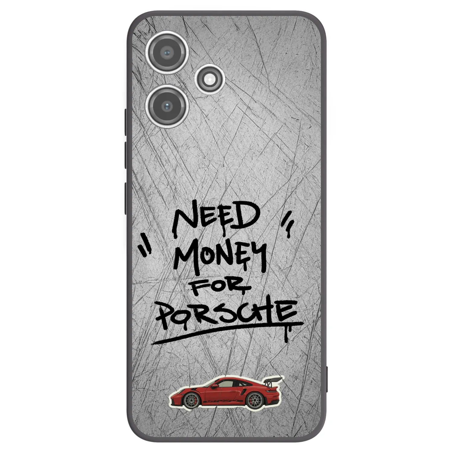 Picasee crna silikonska maskica za Xiaomi Redmi 12 5G - Grey Drift