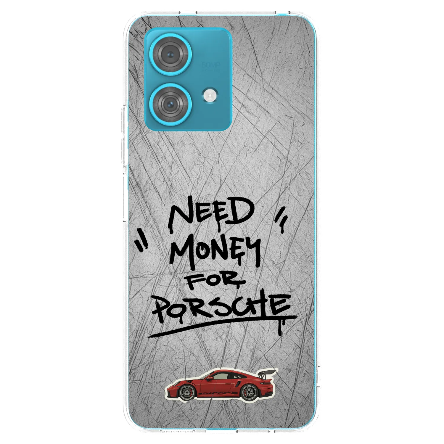 Picasee silikonska prozirna maskica za Motorola Edge 40 Neo - Grey Drift