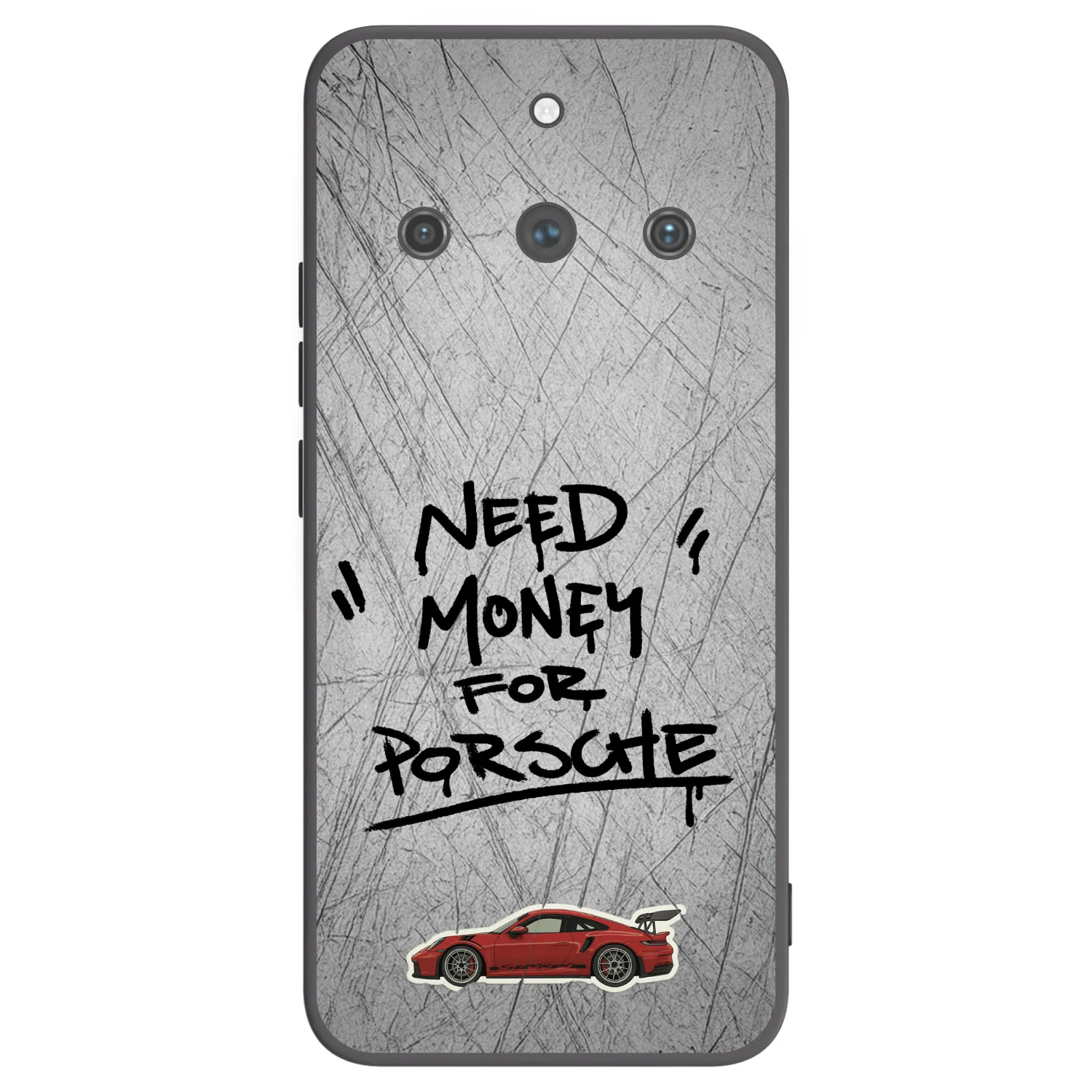 Picasee crna silikonska maskica za Realme 11 Pro+ - Grey Drift