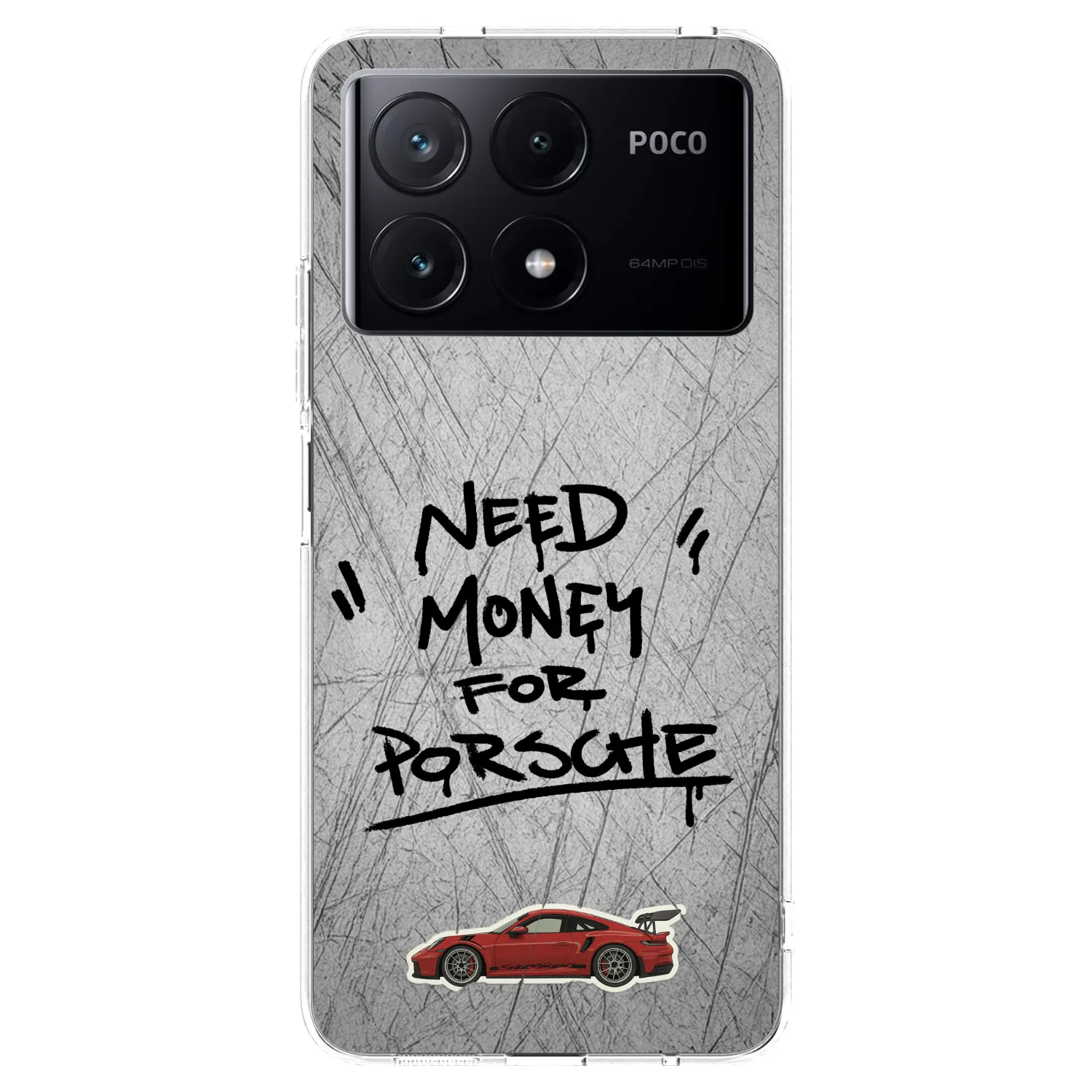 Picasee silikonska prozirna maskica za Xiaomi Poco X6 Pro - Grey Drift