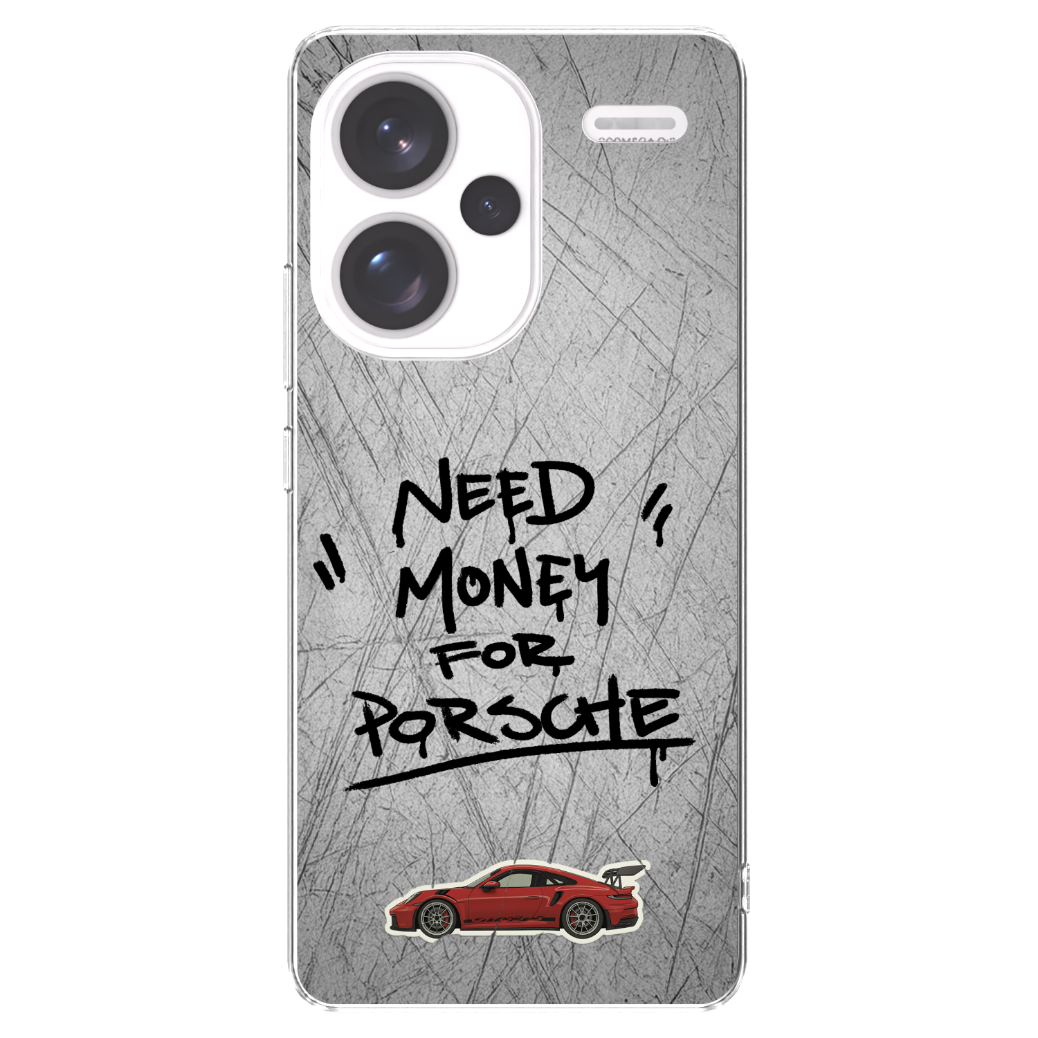 Picasee silikonska prozirna maskica za Xiaomi Redmi Note 13 Pro+ 5G - Grey Drift