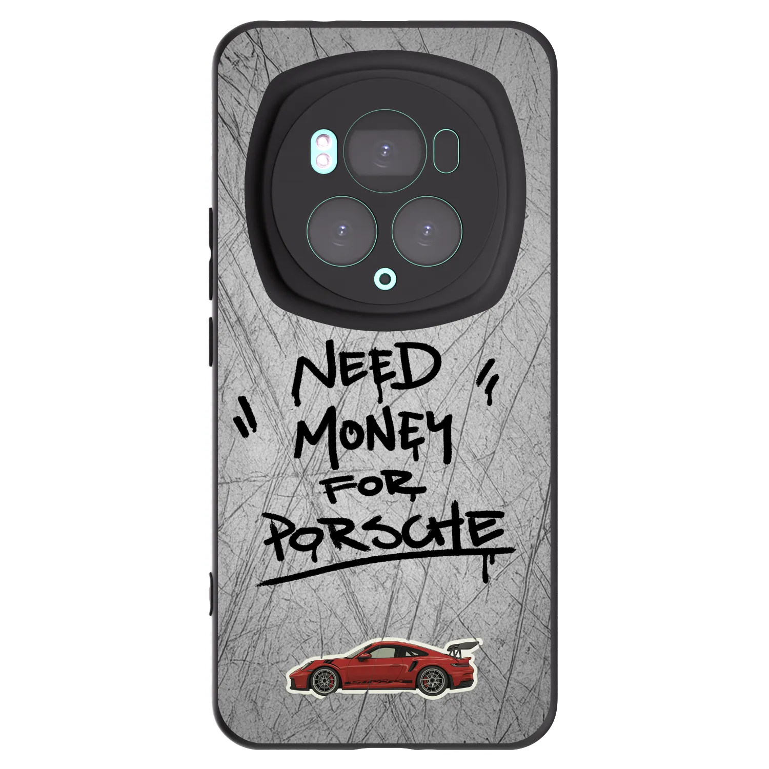 Picasee crna silikonska maskica za Honor Magic6 Pro - Grey Drift