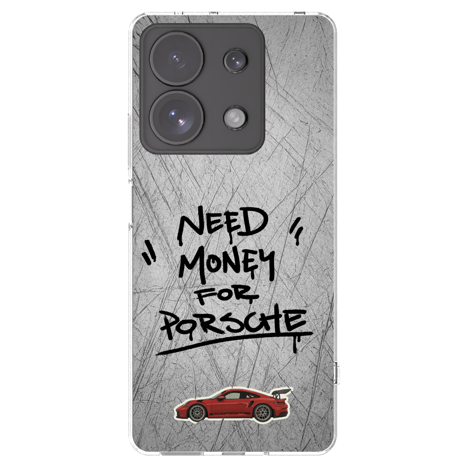 Picasee silikonska prozirna maskica za Xiaomi Redmi Note 13 Pro 4G - Grey Drift