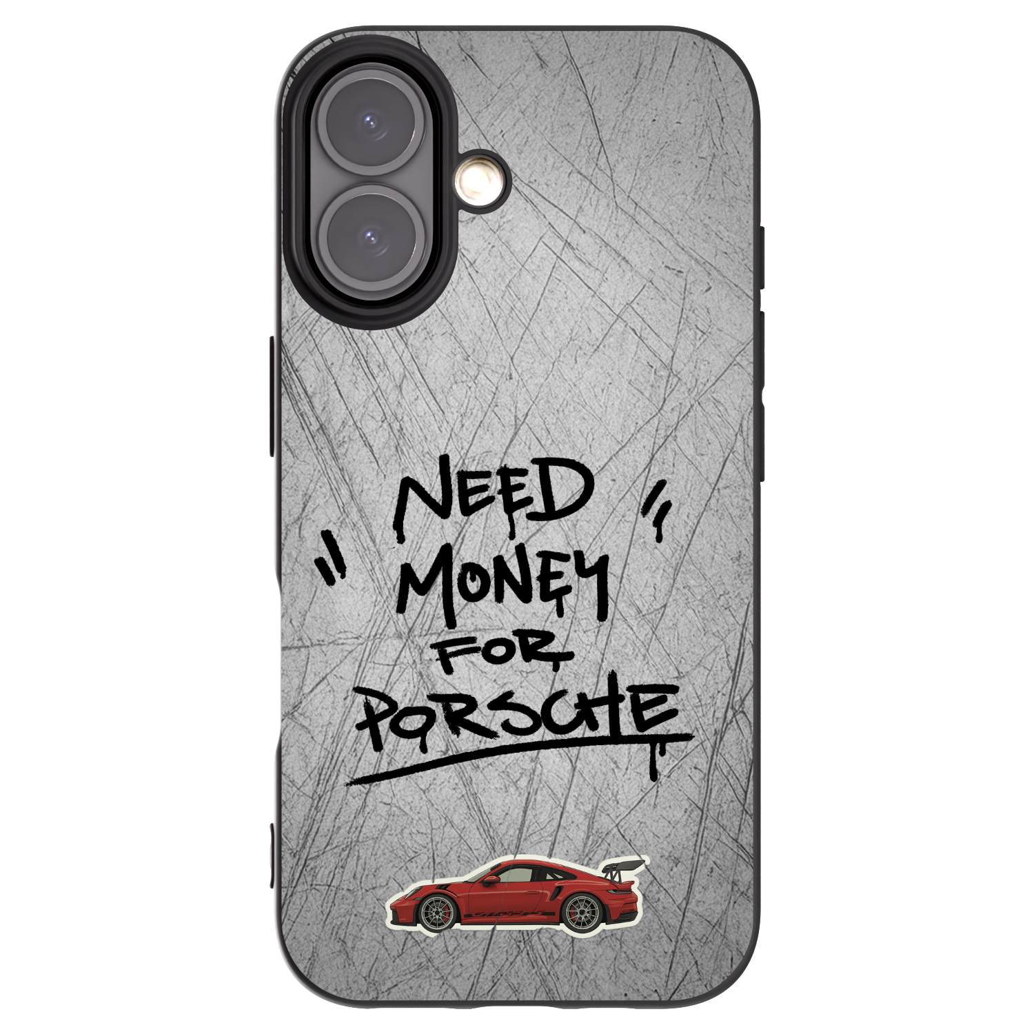 Picasee crna silikonska maskica za Apple iPhone 16 - Grey Drift