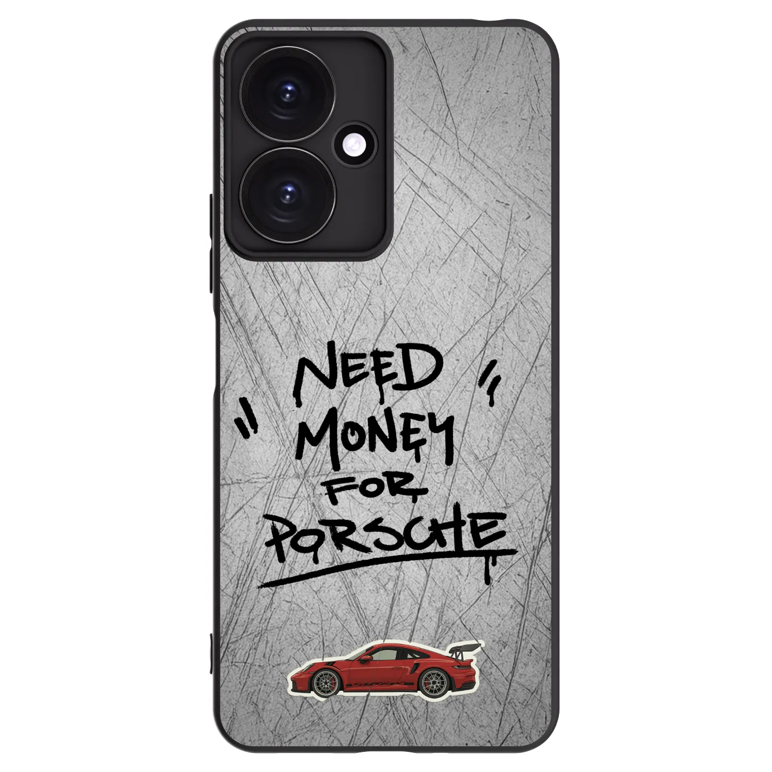 Picasee crna silikonska maskica za Xiaomi Redmi 13C 5G - Grey Drift