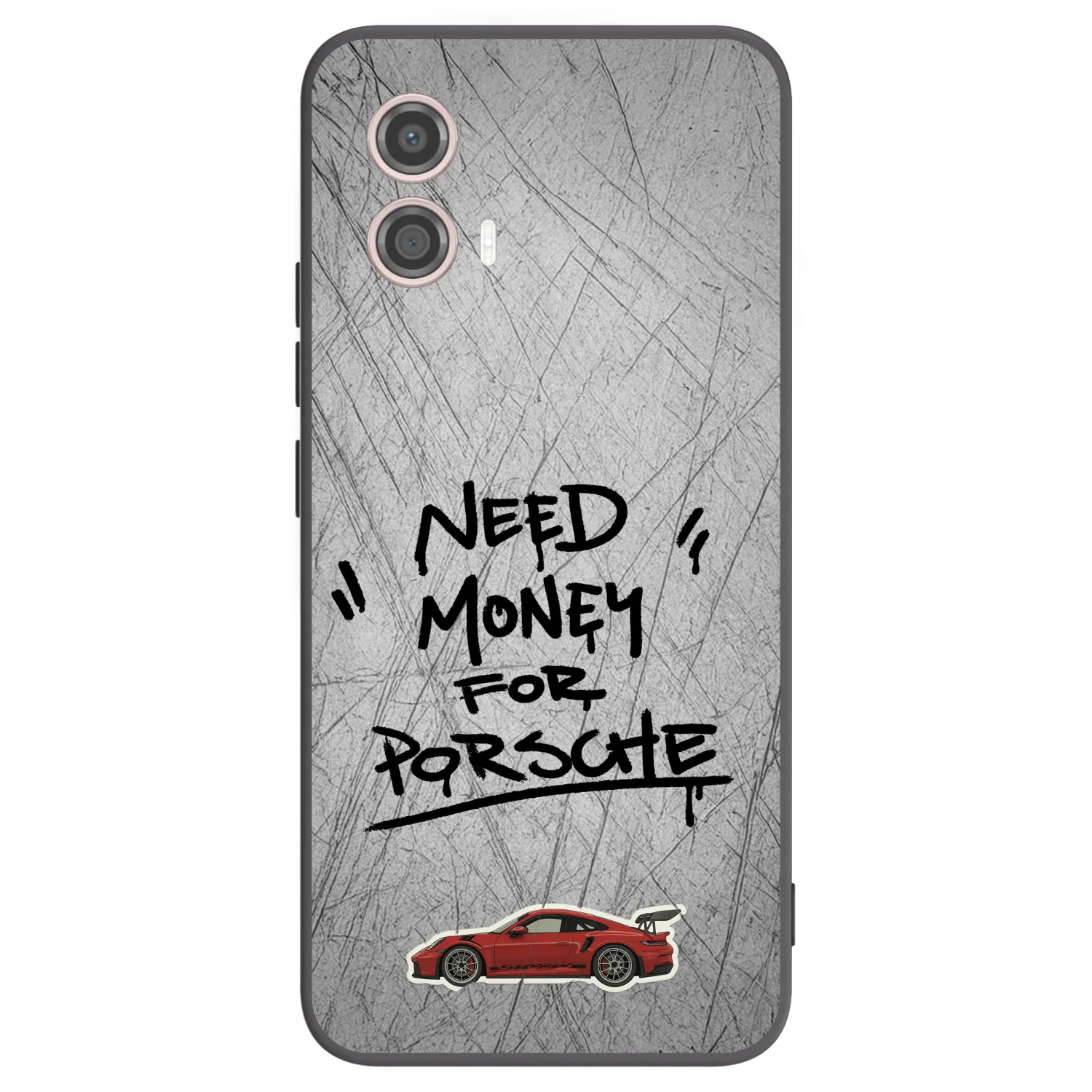 Picasee crna silikonska maskica za Motorola Moto G53 5G - Grey Drift