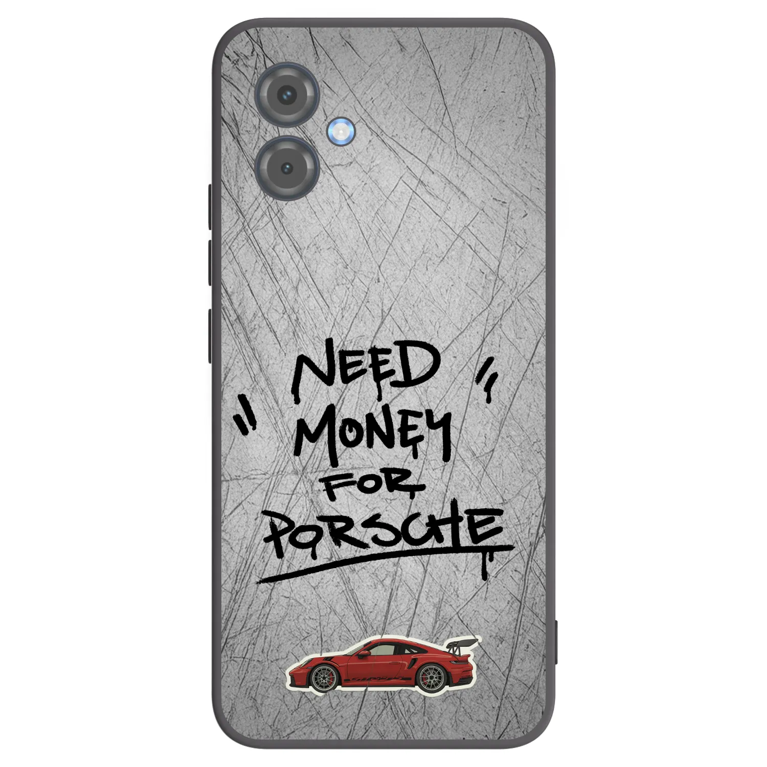 Picasee crna silikonska maskica za Motorola Moto G14 - Grey Drift