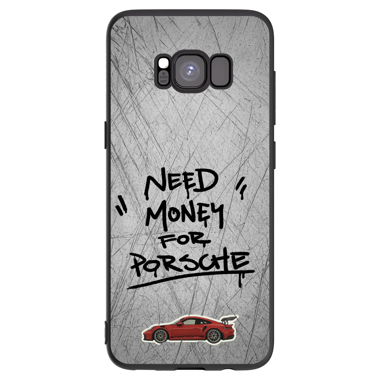 Picasee crna silikonska maskica za Samsung Galaxy S8 G950F - Grey Drift