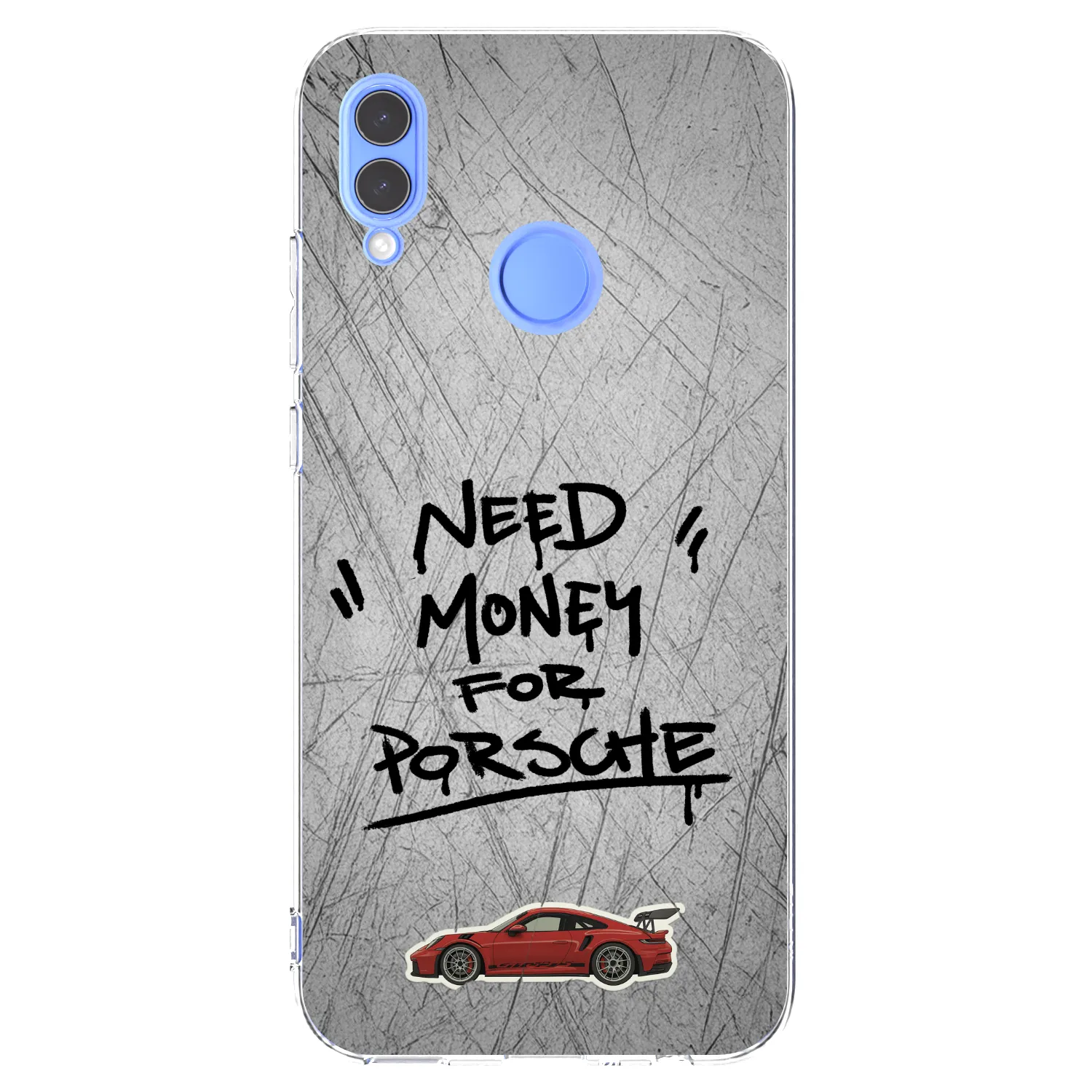 Picasee silikonska prozirna maskica za Huawei P Smart 2019 - Grey Drift