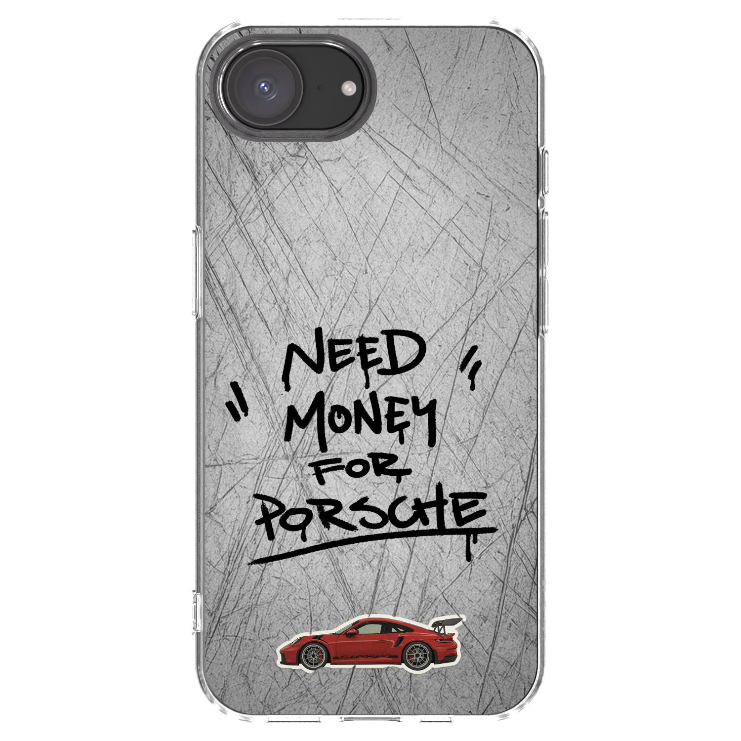 Picasee silikonska prozirna maskica za Apple iPhone 16e - Grey Drift