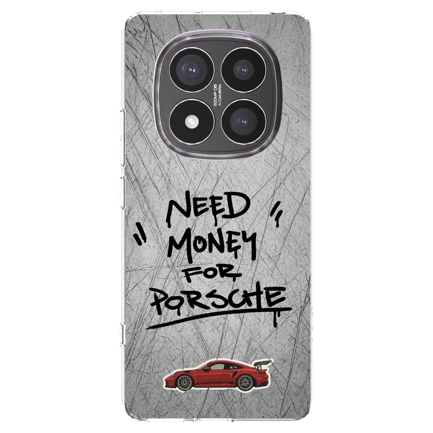 Picasee silikonska prozirna maskica za Xiaomi Redmi Note 14 Pro+ 5G - Grey Drift