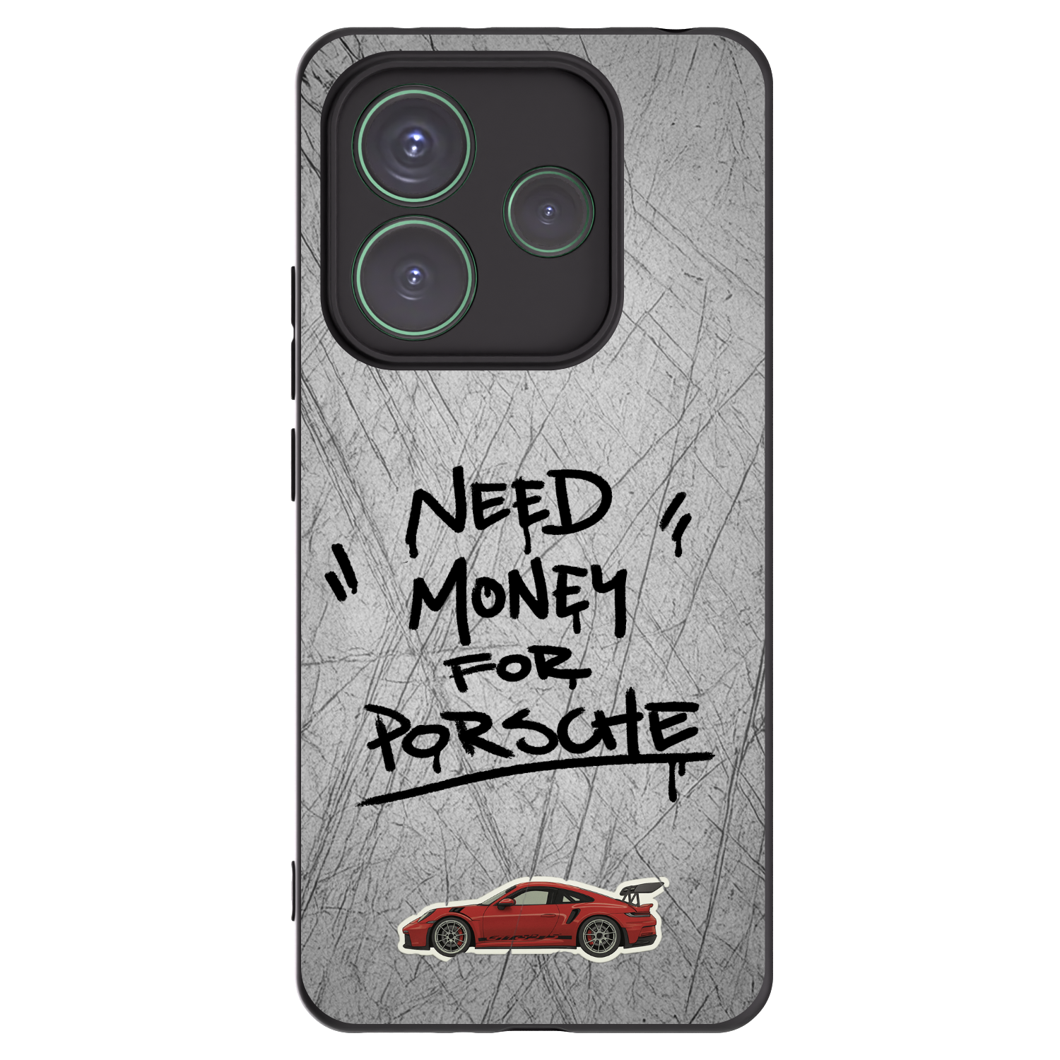 Picasee crna silikonska maskica za Xiaomi Redmi Note 14 5G - Grey Drift