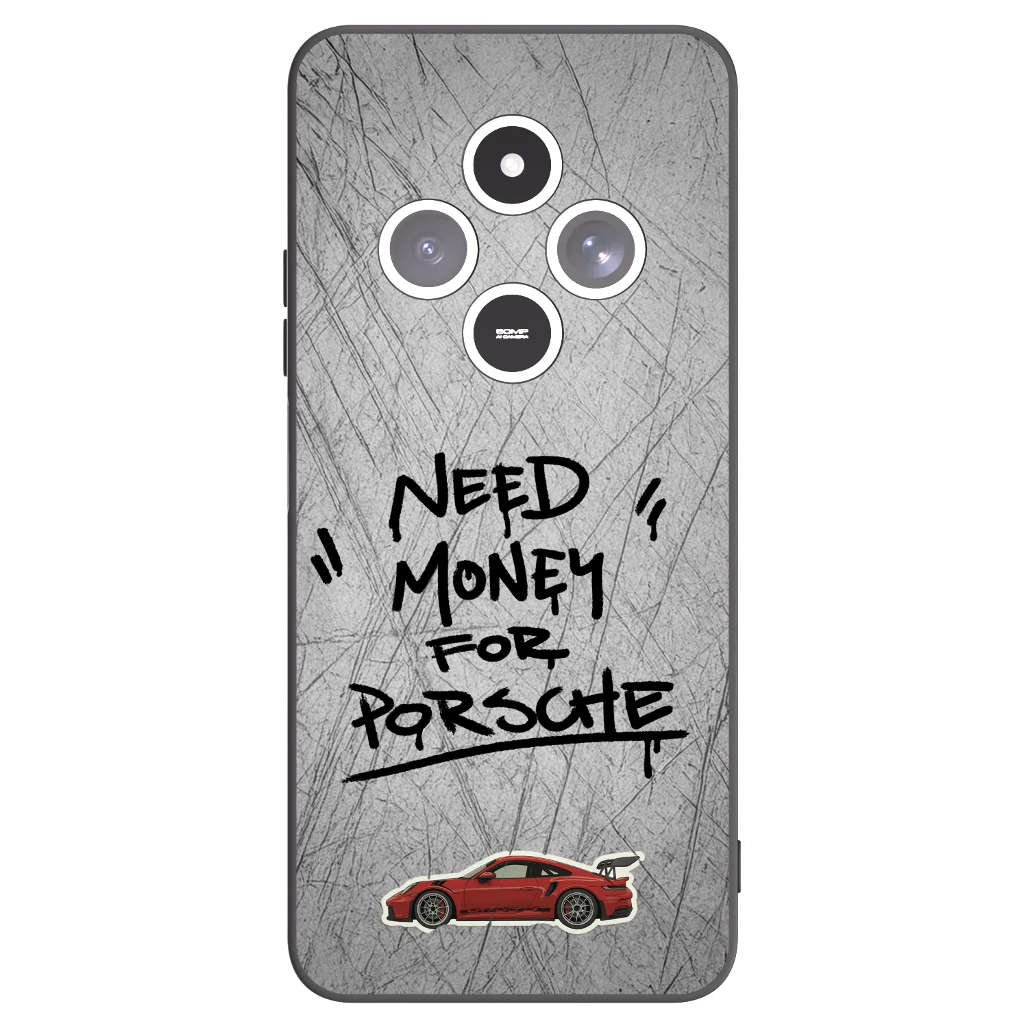 Picasee crna silikonska maskica za Xiaomi Redmi 14C - Grey Drift