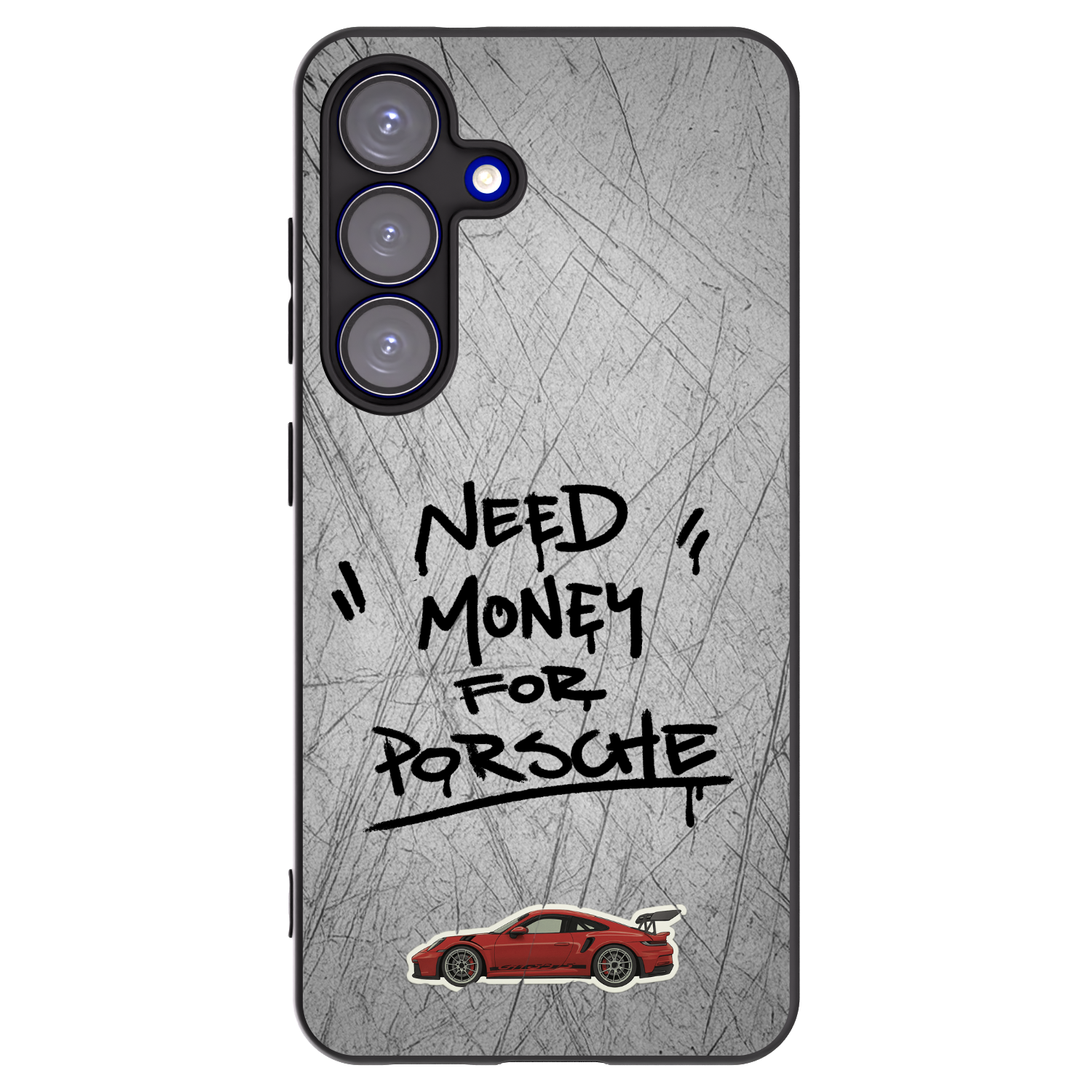 Picasee crna silikonska maskica za Samsung Galaxy S25 5G - Grey Drift