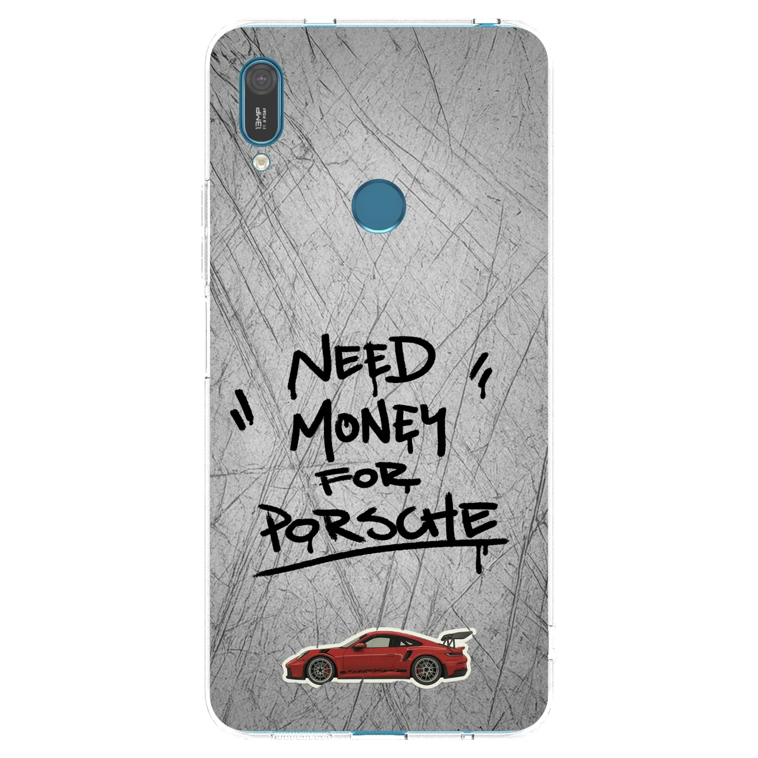 Picasee silikonska prozirna maskica za Huawei Y7 2019 - Grey Drift