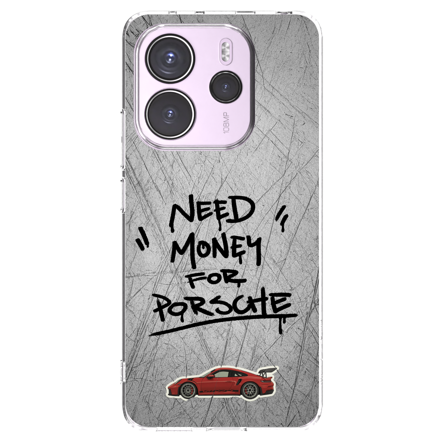 Picasee silikonska prozirna maskica za Xiaomi Redmi Note 14 4G - Grey Drift