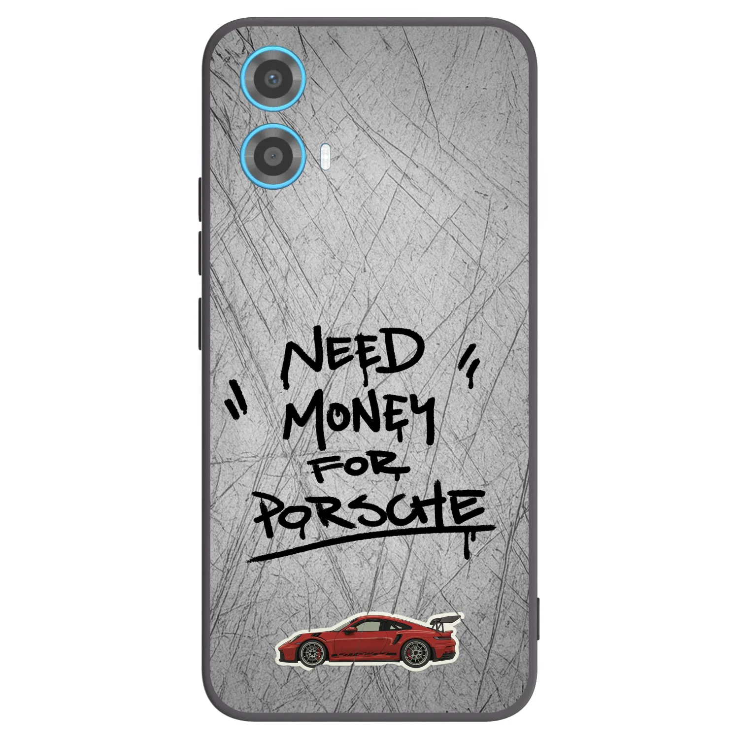 Picasee crna silikonska maskica za Motorola Moto G34 5G - Grey Drift
