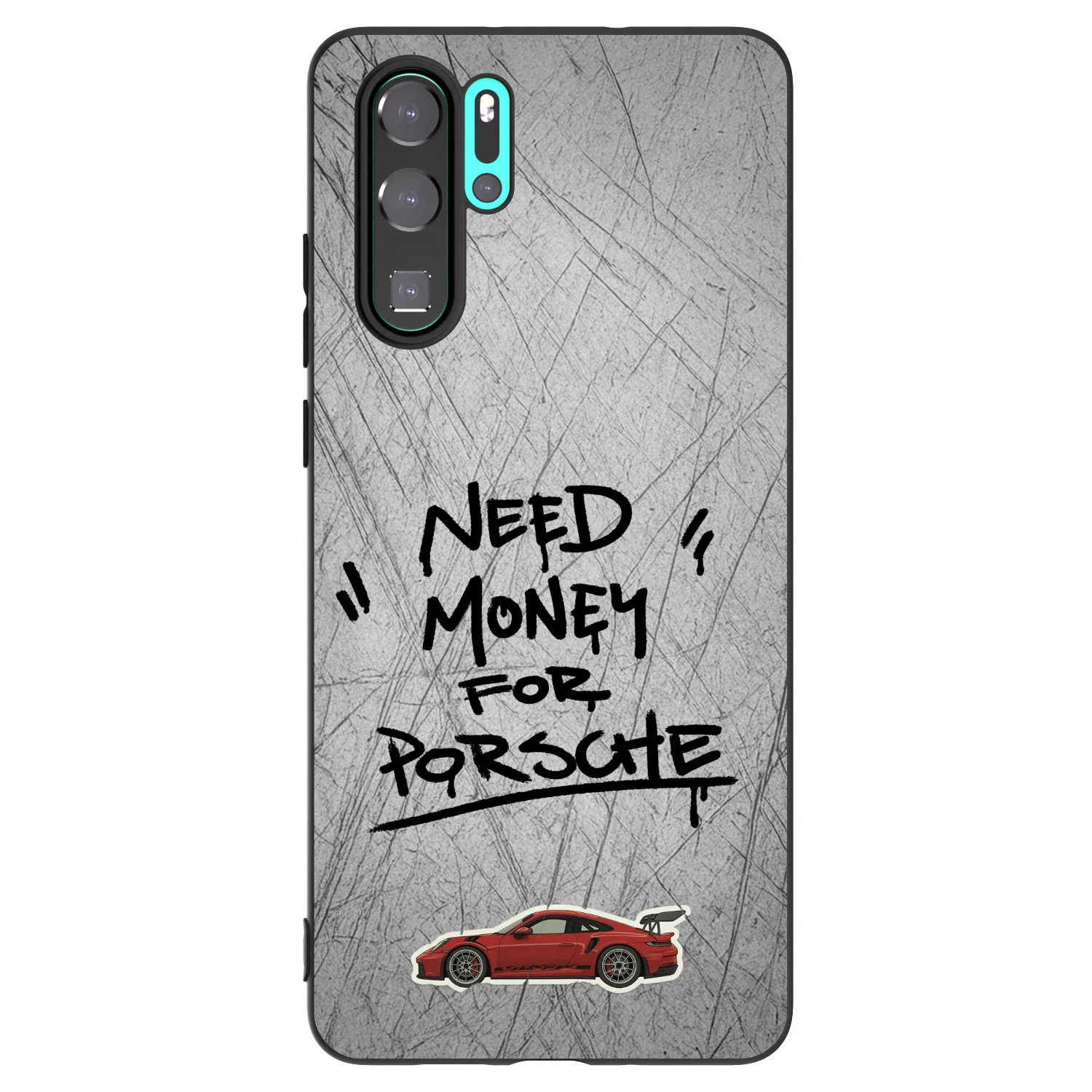 Picasee crna silikonska maskica za Huawei P30 Pro - Grey Drift