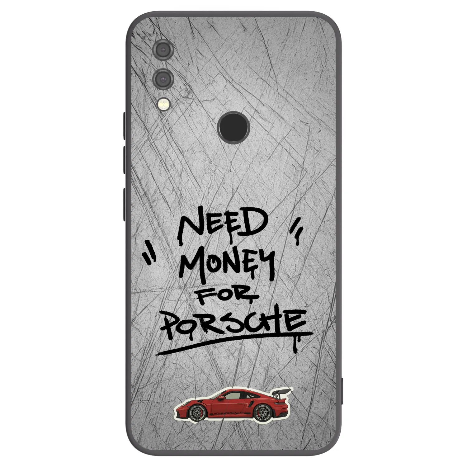 Picasee crna silikonska maskica za Xiaomi Redmi Note 7 - Grey Drift