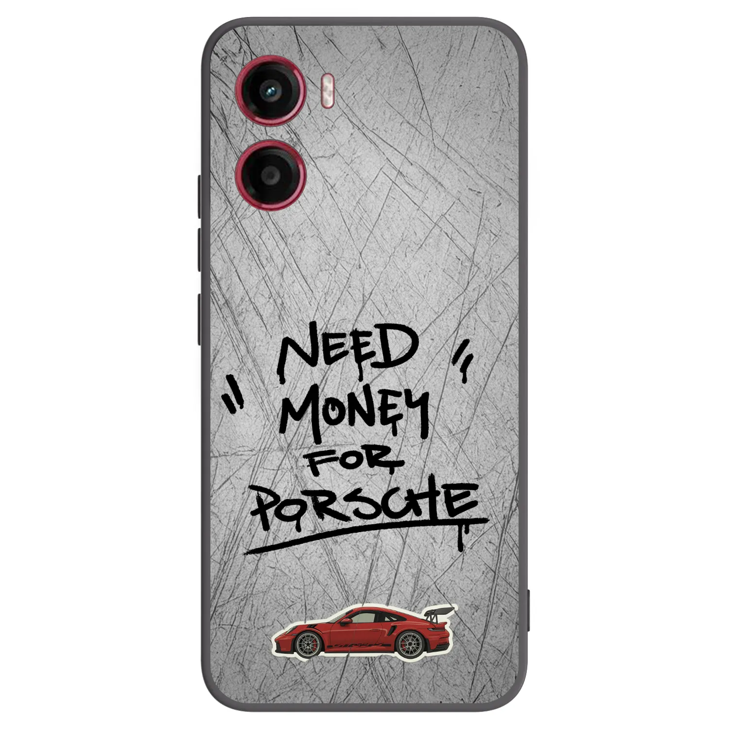 Picasee crna silikonska maskica za Motorola Moto G05 - Grey Drift