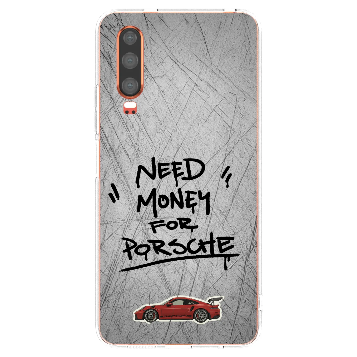 Picasee silikonska prozirna maskica za Huawei P30 - Grey Drift