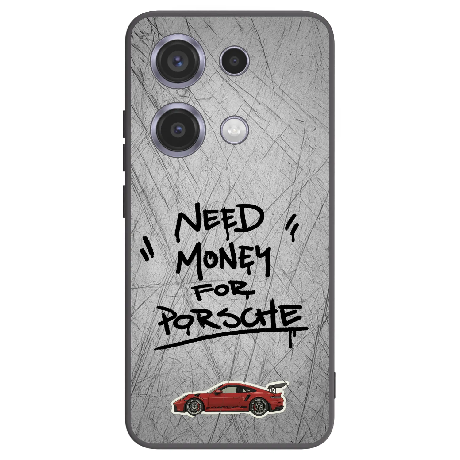 Picasee crna silikonska maskica za Xiaomi Redmi Note 14S - Grey Drift