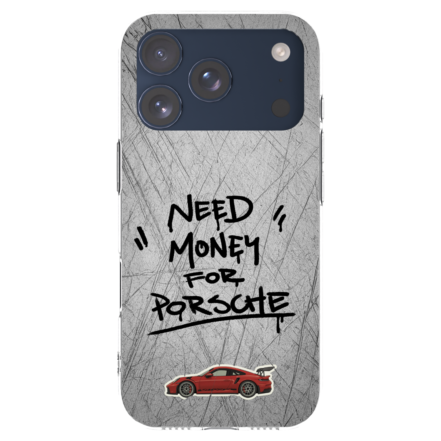 Picasee silikonska prozirna maskica za Apple iPhone 17 Pro - Grey Drift