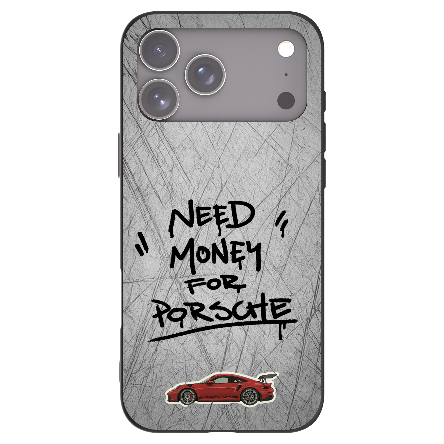 Picasee crna silikonska maskica za Apple iPhone 17 Pro Max - Grey Drift