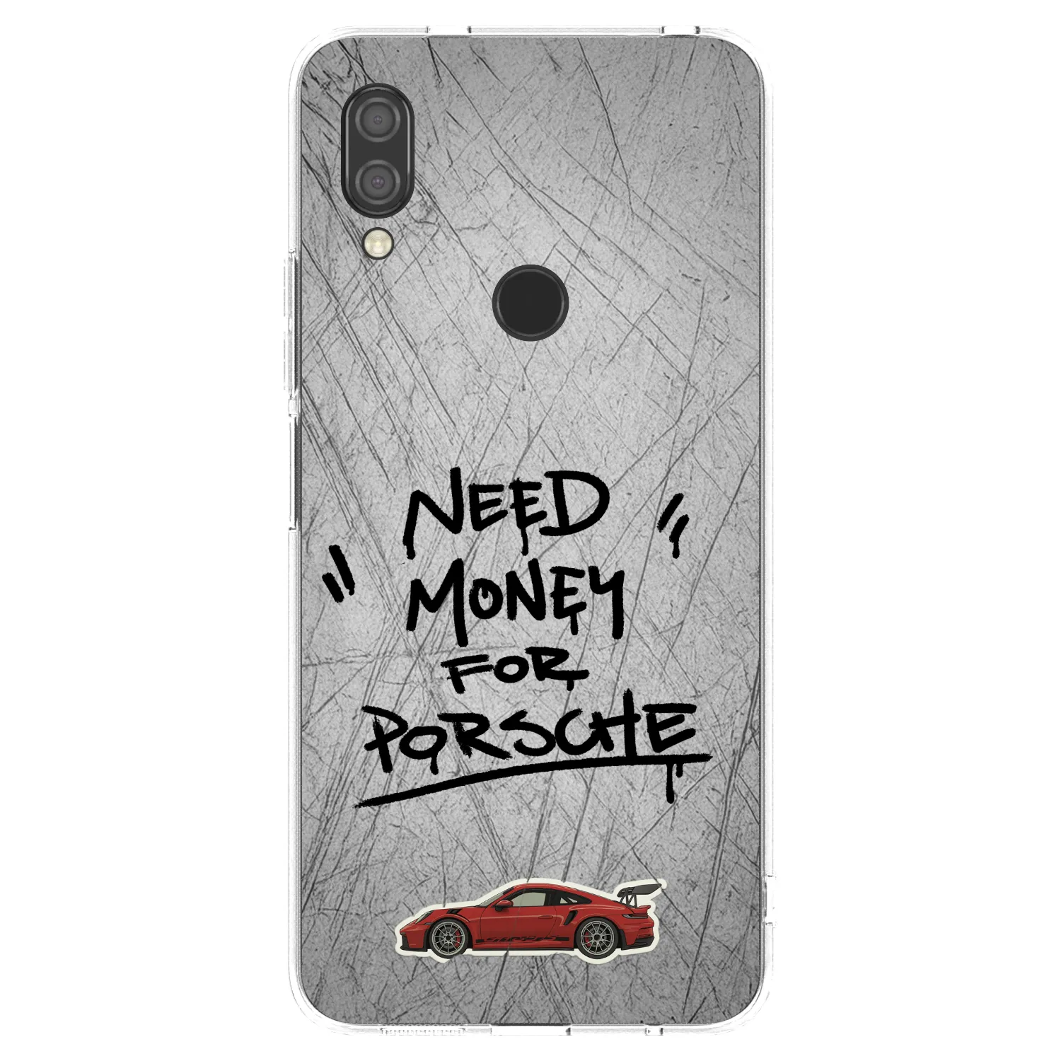 Picasee silikonska prozirna maskica za Xiaomi Redmi 7 - Grey Drift