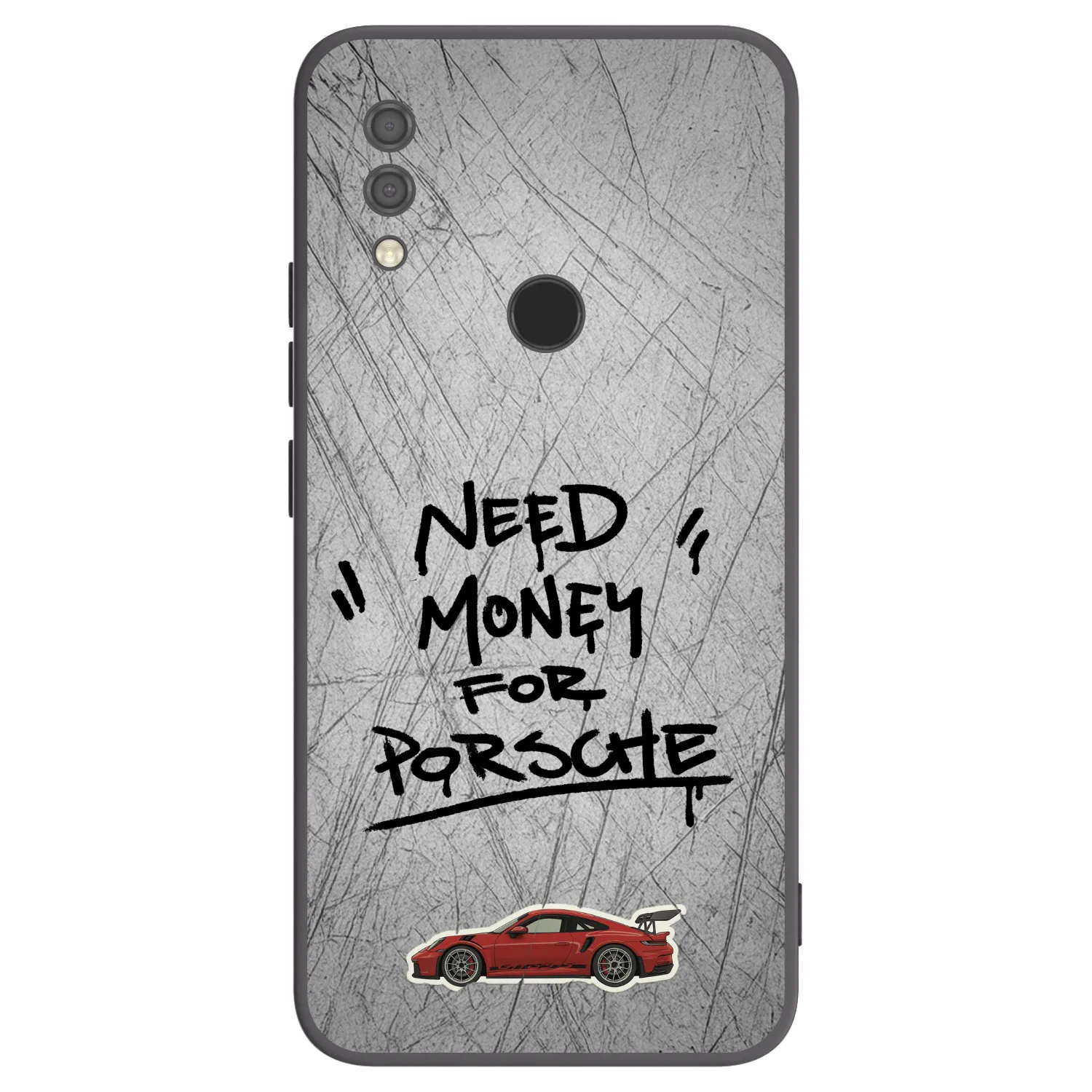 Picasee crna silikonska maskica za Xiaomi Redmi 7 - Grey Drift