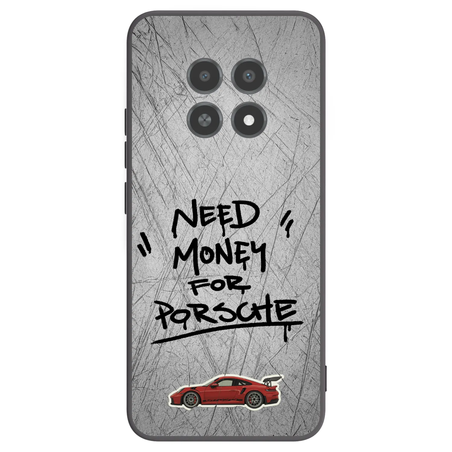 Picasee crna silikonska maskica za Realme 12X - Grey Drift