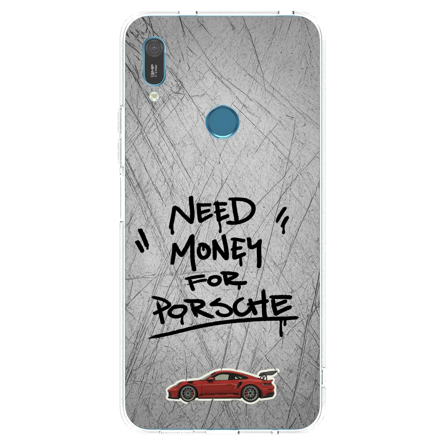 Picasee silikonska prozirna maskica za Huawei Y6 2019 - Grey Drift
